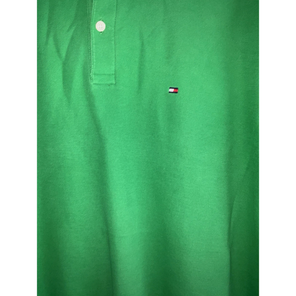 Tommy Hilfiger Men's Wicking Performance Solid Short Sleeve Polo Shirt Green - Picture 6 of 9